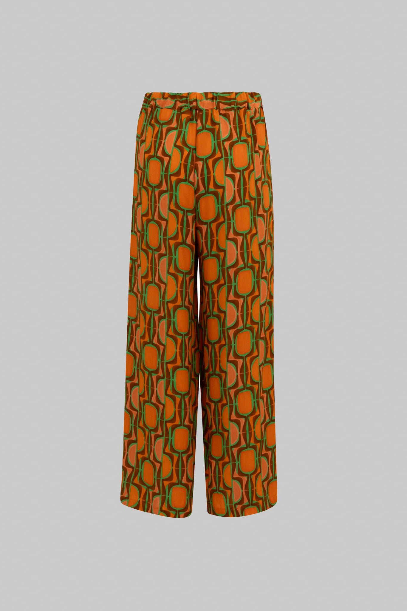 Trousers with optical print